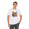 Colorful Tiger Graphic Tee | Unisex Jersey Tee, Casual Wear, Animal Lover Gift, Eco-Friendly Tee, Nature Enthusiast Shirt