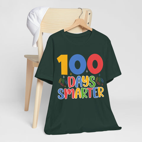 100 Days Smarter Unisex T-Shirt, Cute Teacher Gift