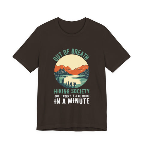 Out Of Breath Hiking Society Unisex Tee