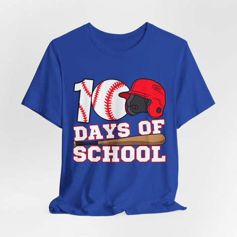 100 Days of School Baseball Unisex Tee