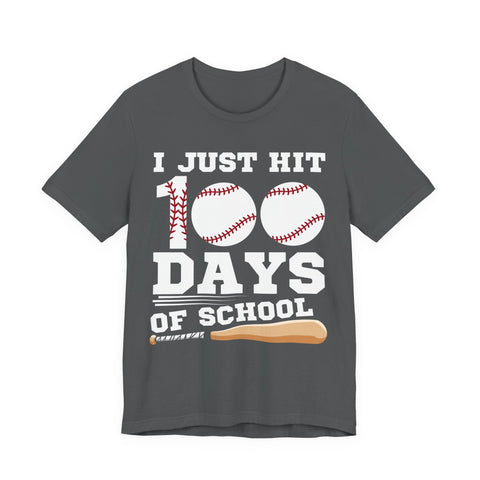 Celebratory Baseball Unisex Tee for 100 Days of School