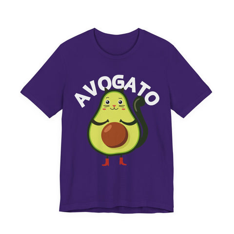 Funny Avogato for Cat And Avocado Lovers Unisex Tee
