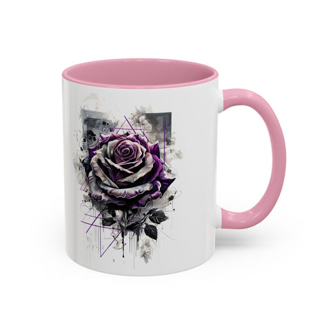 Colorful Artistic Rose Mug 11oz, 15oz