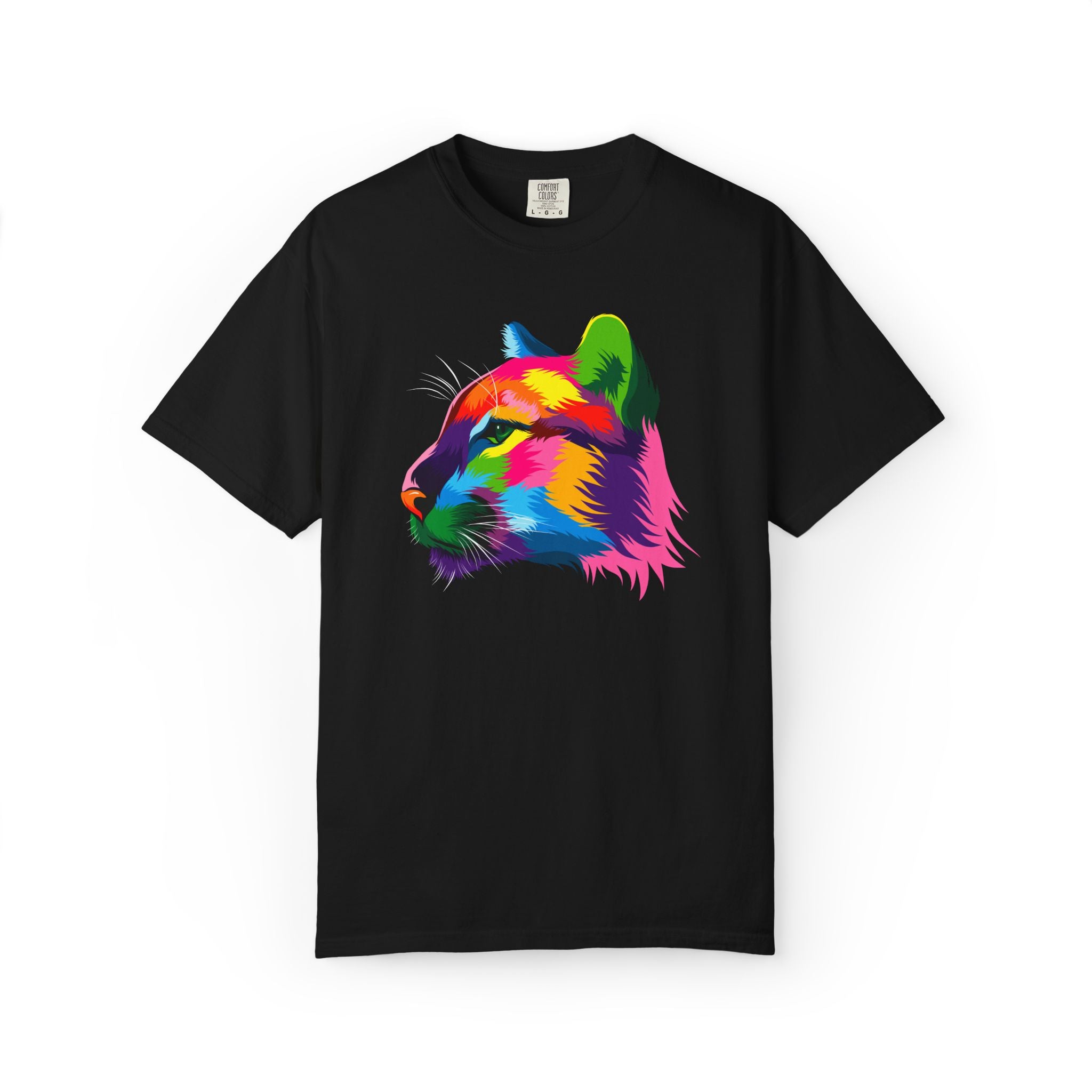 Colorful Panther Graphic Unisex T-shirt, Vibrant Art Tee, Animal Lover Gift, Festival Wear, Unique Casual Outfit