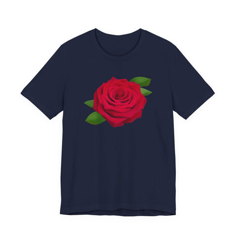 Red Rose Romantic Flower Unisex Tee