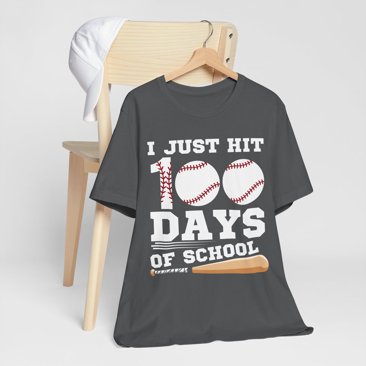 Celebratory Baseball Unisex Tee for 100 Days of School