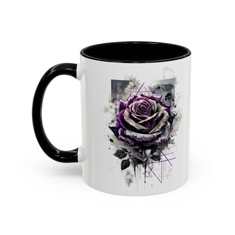Colorful Artistic Rose Mug 11oz, 15oz