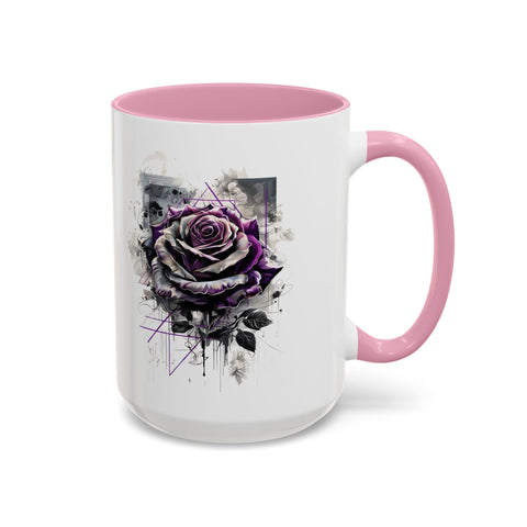 Colorful Artistic Rose Mug 11oz, 15oz