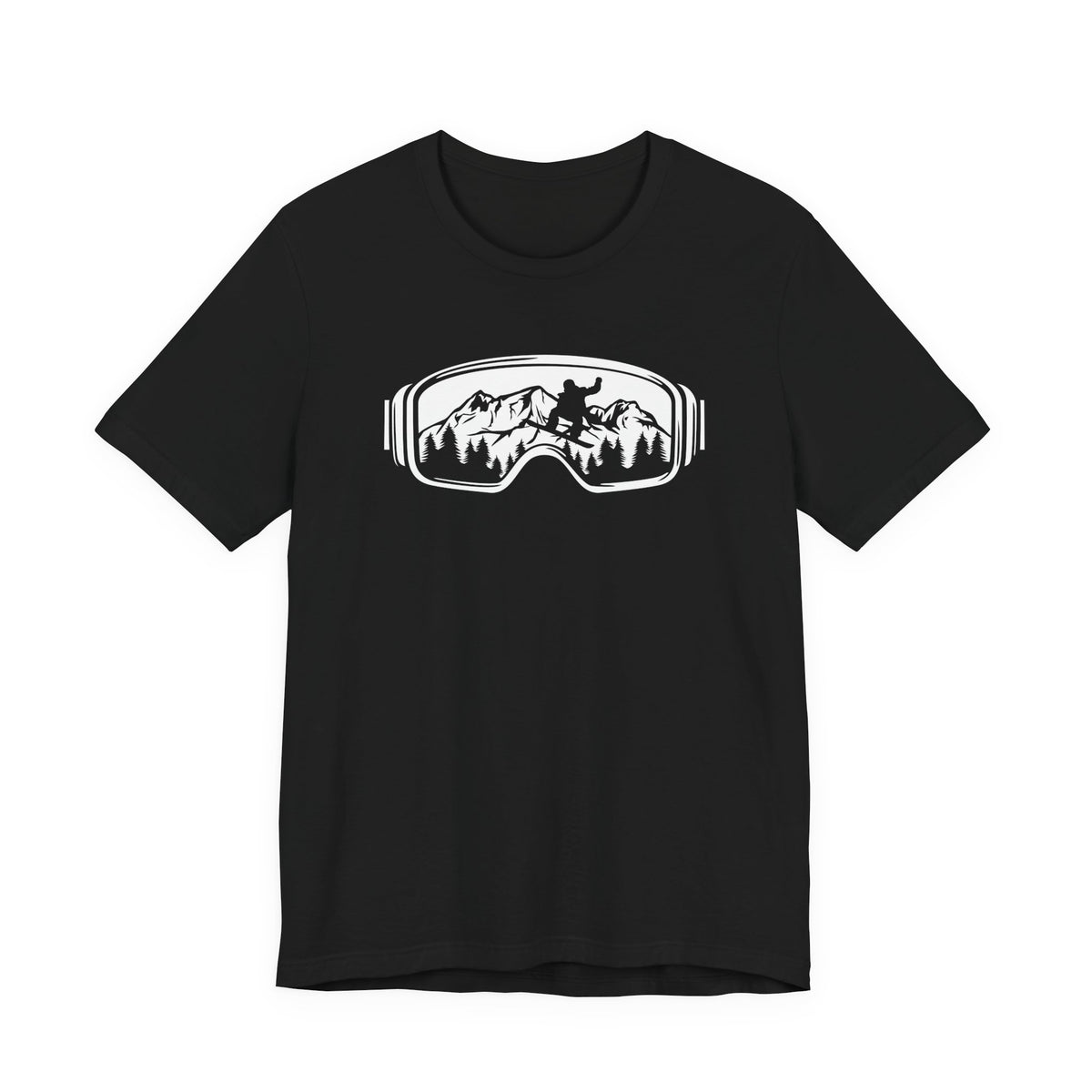 Snow Goggles Ski Unisex Tee - Mountain Skiing Goggles