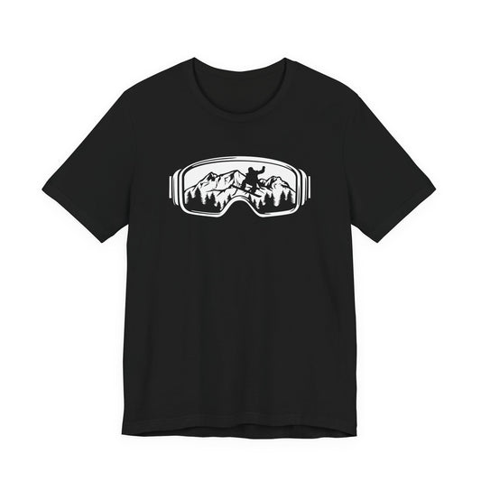 Snow Goggles Ski Unisex Tee - Mountain Skiing Goggles
