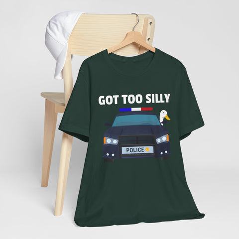 Police Duck Got Too Silly Unisex Tee