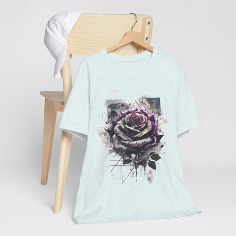 Purple Rose Artistic Unisex Tee