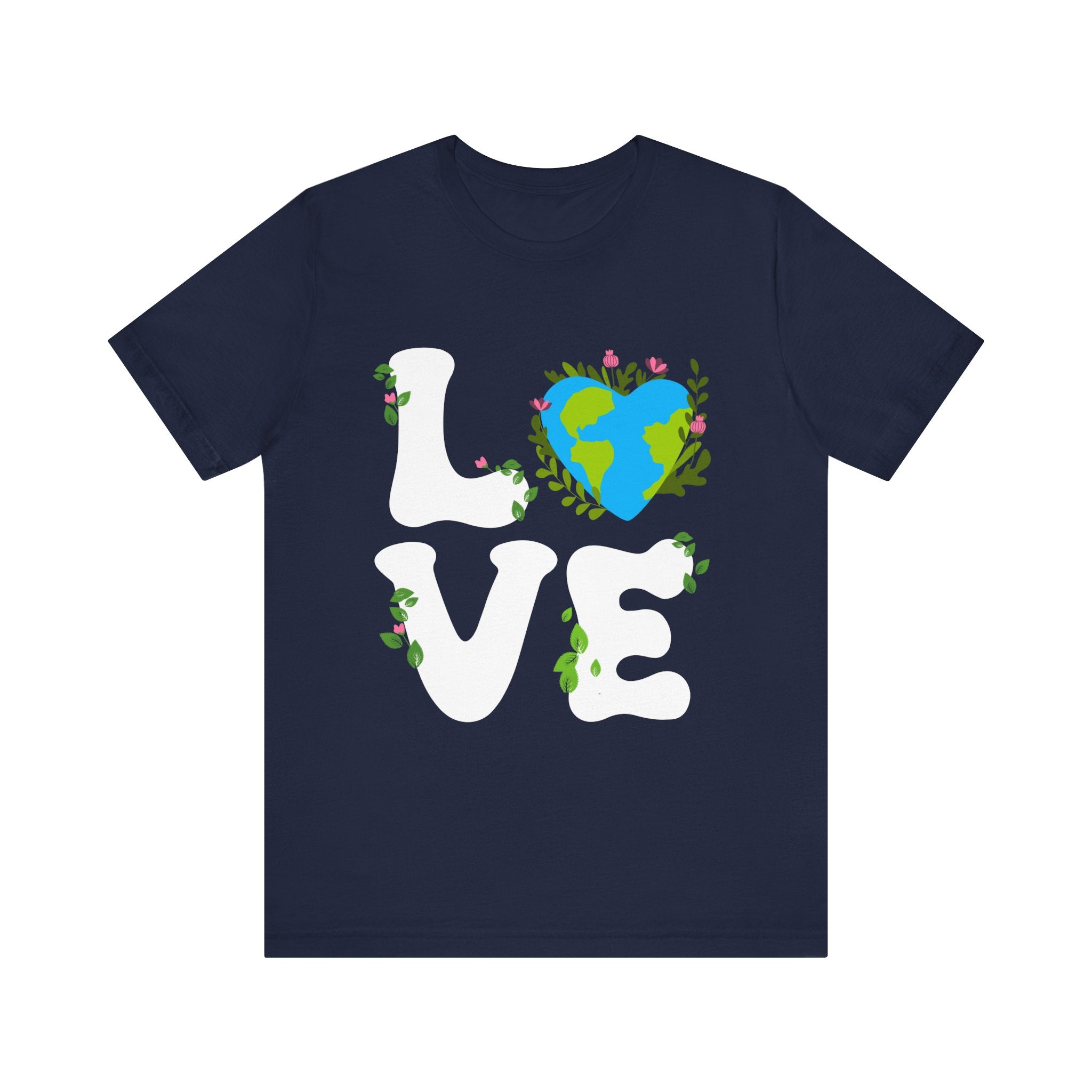 Earth Heart Graphic Tee, Eco-Friendly Shirt, Sustainable Fashion, Gift for Nature Lovers, Unisex Tee for Earth Day
