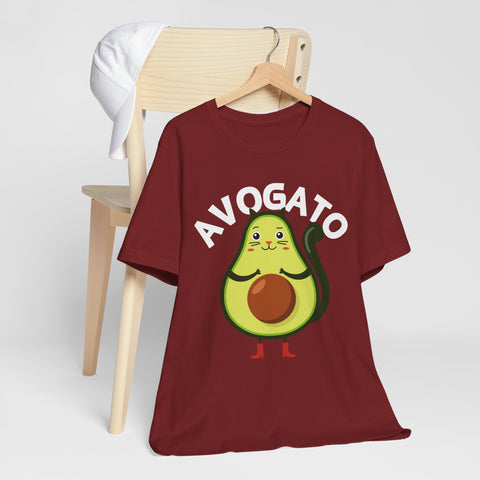 Funny Avogato for Cat And Avocado Lovers Unisex Tee