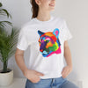 Colorful Tiger Graphic Tee | Unisex Jersey Tee, Casual Wear, Animal Lover Gift, Eco-Friendly Tee, Nature Enthusiast Shirt