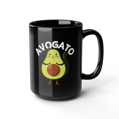 Avocado Lover Mug - Fun 'Avogato' Design (11oz & 15oz)