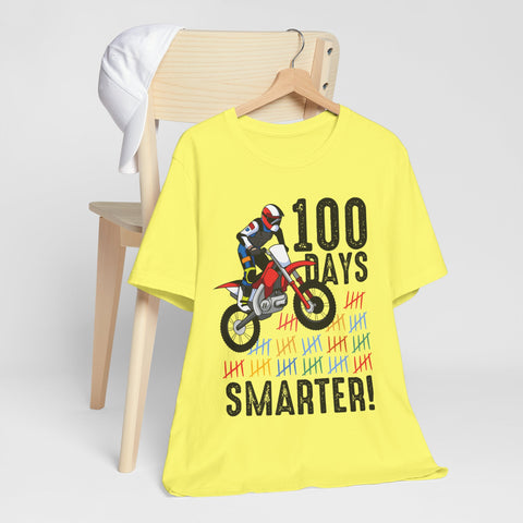 100 Days Smarter Motocross Milestone Unisex Tee