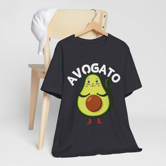 Funny Avogato for Cat And Avocado Lovers Unisex Tee