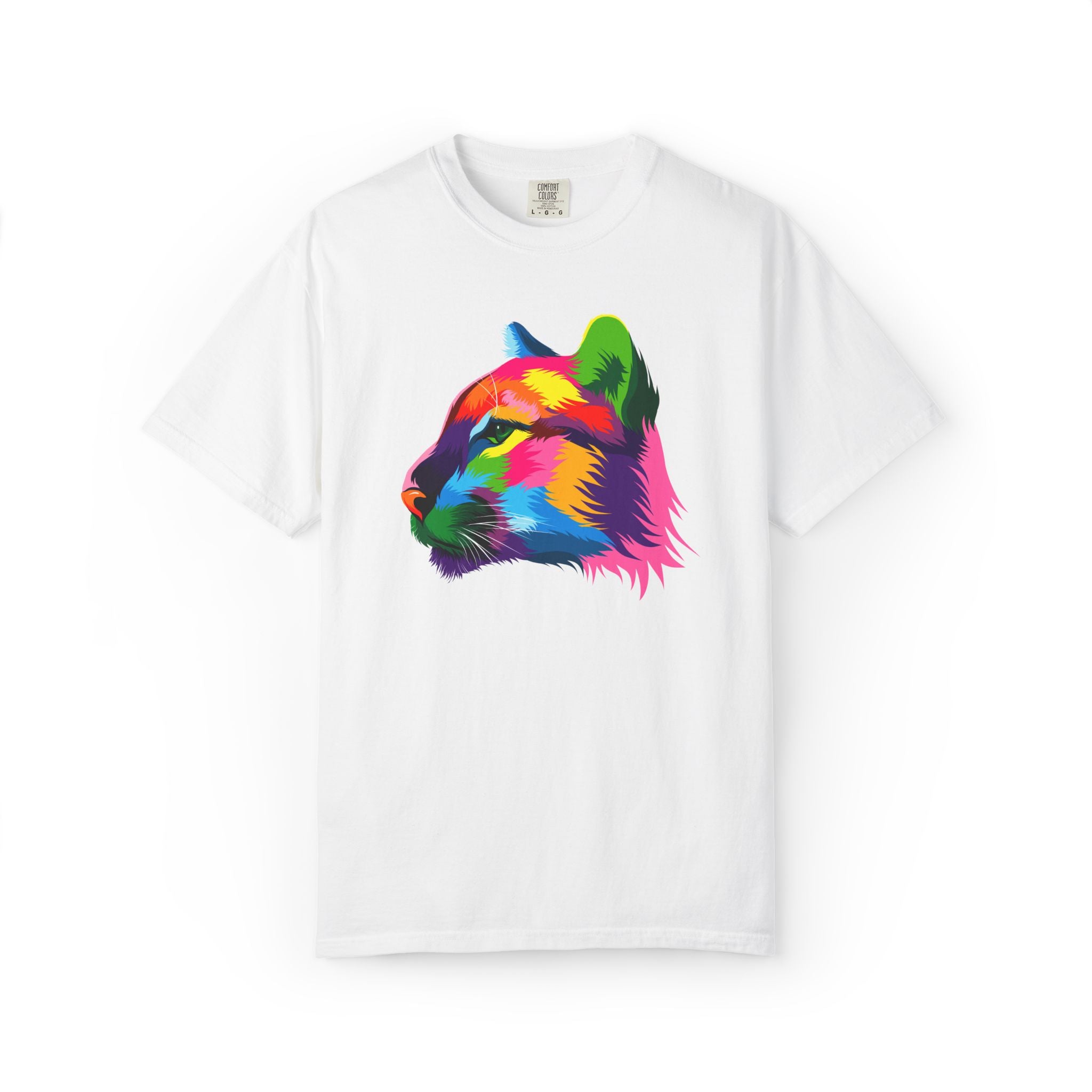 Colorful Panther Graphic Unisex T-shirt, Vibrant Art Tee, Animal Lover Gift, Festival Wear, Unique Casual Outfit