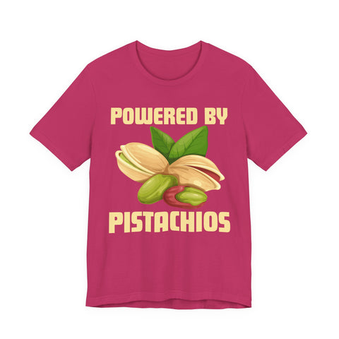 Powered by Pistachios Unisex Tee for Nut Lovers
