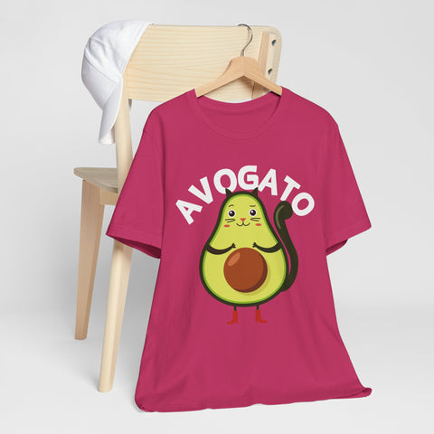 Funny Avogato for Cat And Avocado Lovers Unisex Tee
