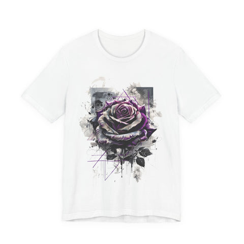 Purple Rose Artistic Unisex Tee