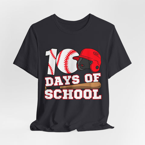 100 Days of School Baseball Unisex Tee