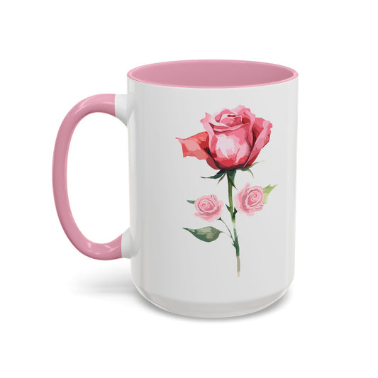 Colorful Rose-Themed Coffee Mug - 11oz & 15oz