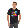 Colorful Tiger Graphic Tee | Unisex Jersey Tee, Casual Wear, Animal Lover Gift, Eco-Friendly Tee, Nature Enthusiast Shirt