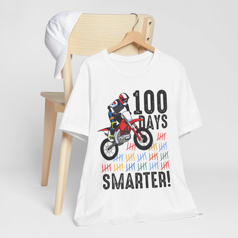 100 Days Smarter Motocross Milestone Unisex Tee
