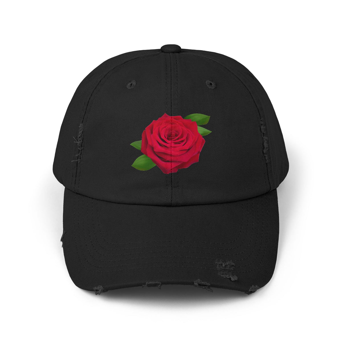 Vintage Rose Distressed Cap