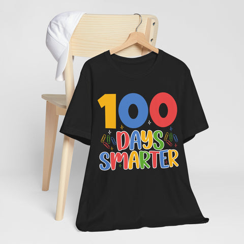 100 Days Smarter Unisex T-Shirt, Cute Teacher Gift