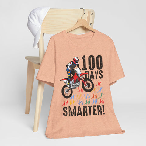 100 Days Smarter Motocross Milestone Unisex Tee