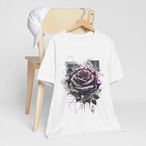 Purple Rose Artistic Unisex Tee