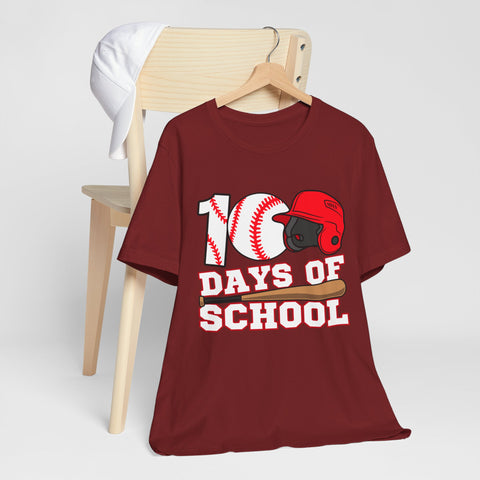 100 Days of School Baseball Unisex Tee