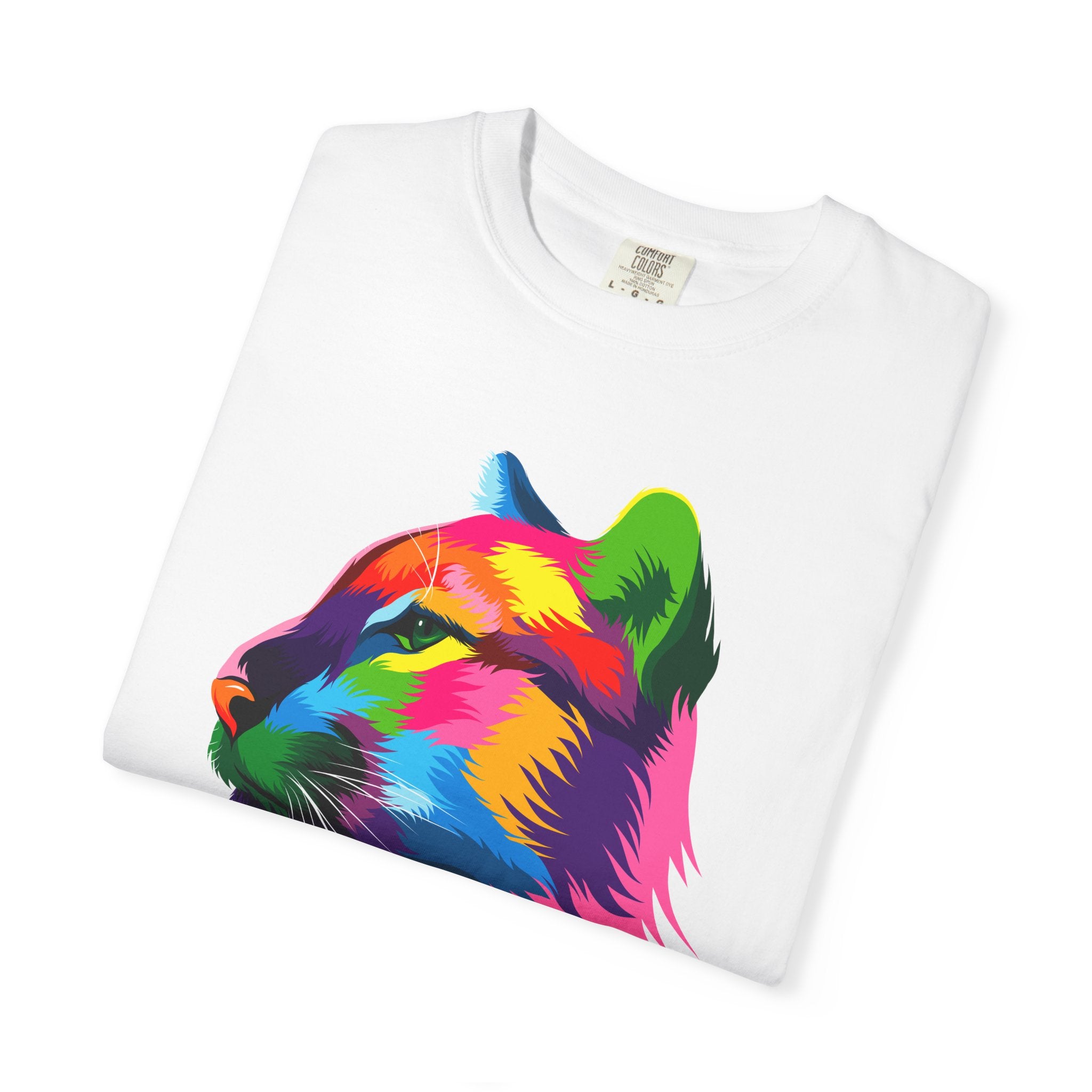 Colorful Panther Graphic Unisex T-shirt, Vibrant Art Tee, Animal Lover Gift, Festival Wear, Unique Casual Outfit