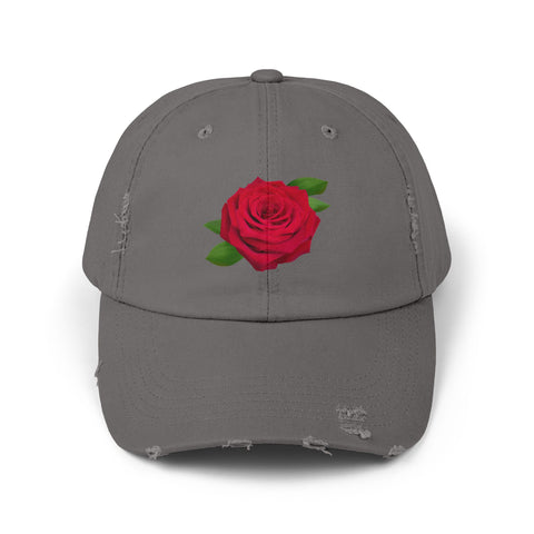 Vintage Rose Distressed Cap