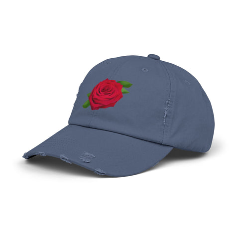 Vintage Rose Distressed Cap