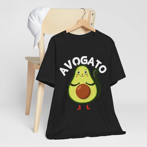 Funny Avogato for Cat And Avocado Lovers Unisex Tee