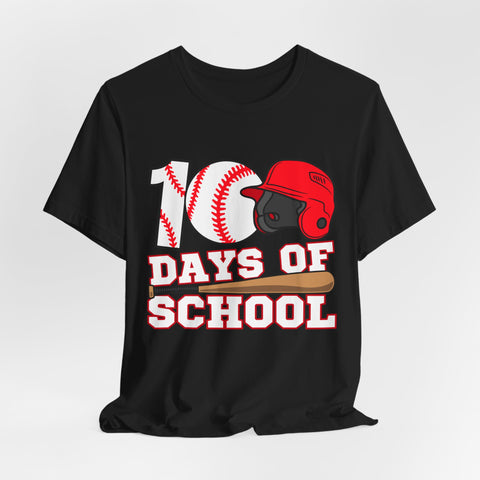 100 Days of School Baseball Unisex Tee