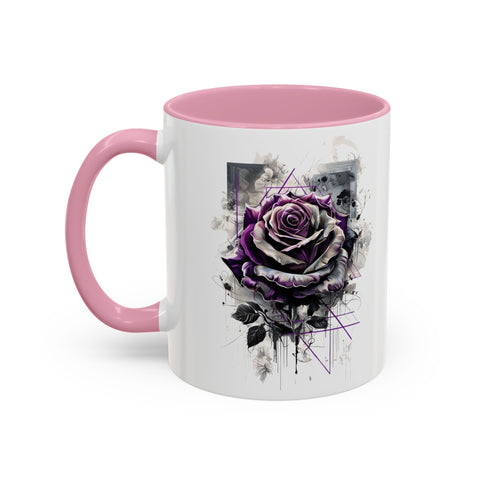 Colorful Artistic Rose Mug 11oz, 15oz