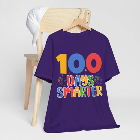 100 Days Smarter Unisex T-Shirt, Cute Teacher Gift