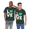 Earth Heart Graphic Tee, Eco-Friendly Shirt, Sustainable Fashion, Gift for Nature Lovers, Unisex Tee for Earth Day