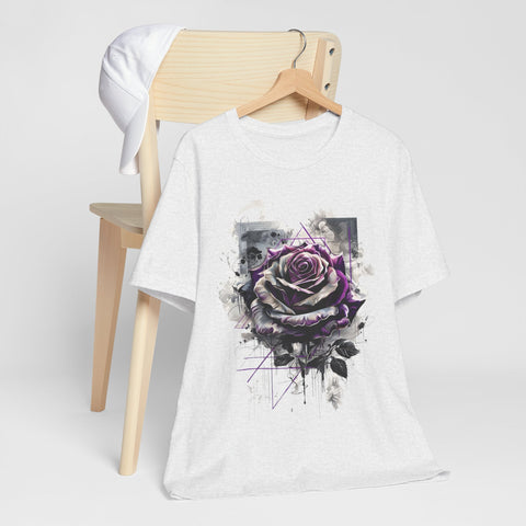 Purple Rose Artistic Unisex Tee